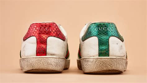 restoring Gucci sneakers